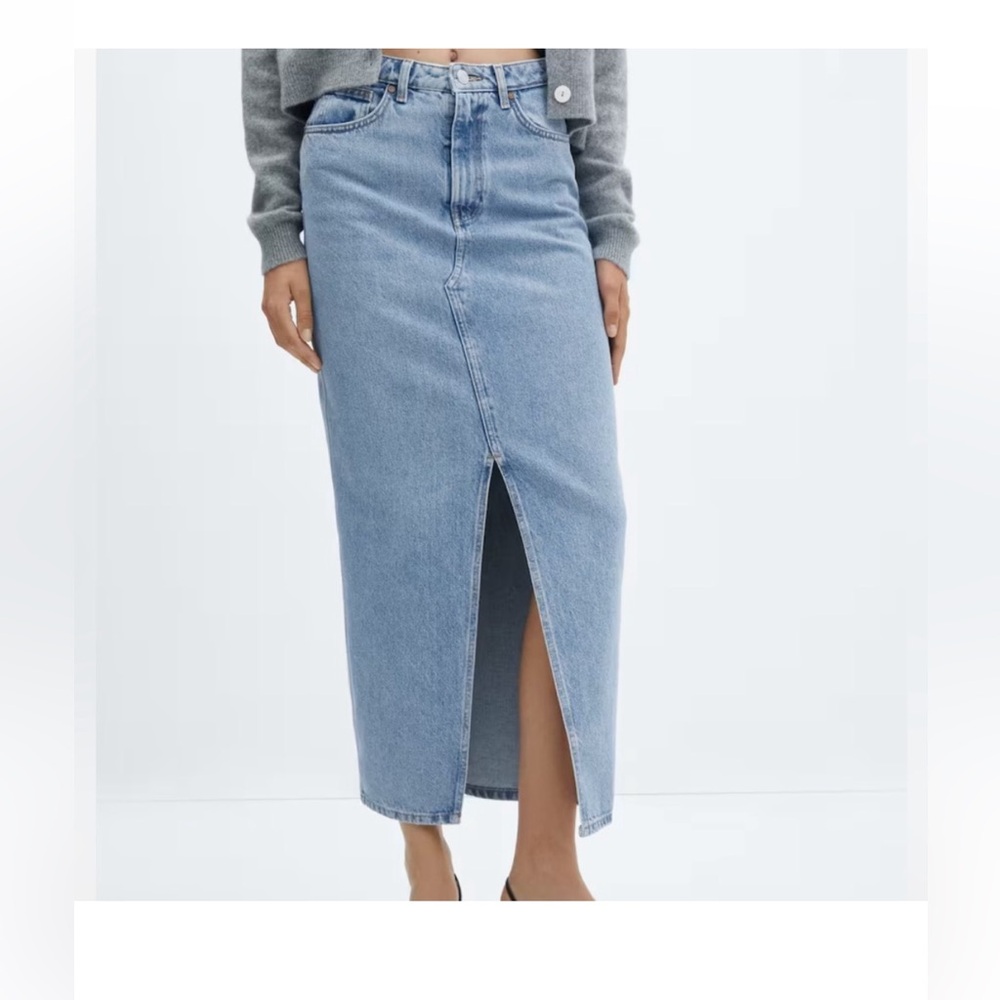 MNG Classic Blue Denim Women's Maxi Jeanskirt medium